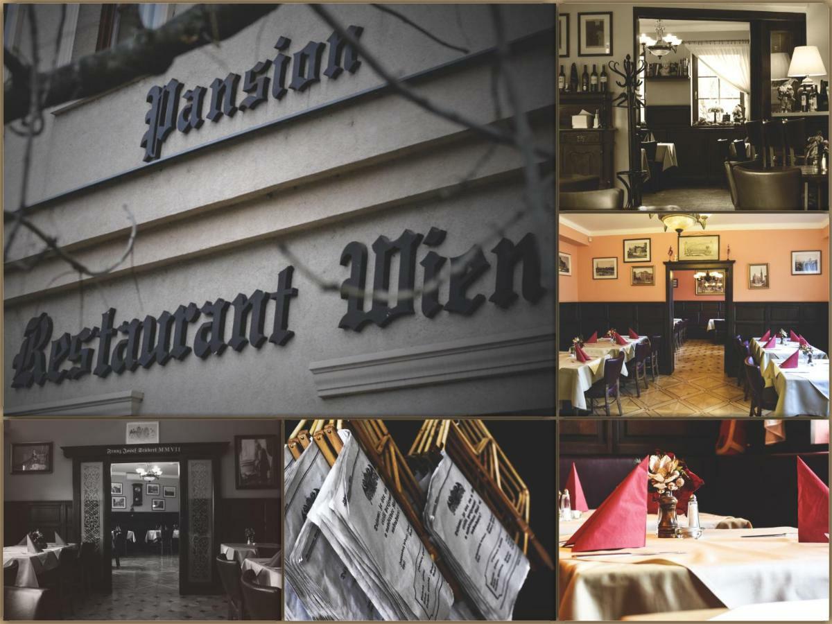 Restaurant Pansion Wien Cierny Brod Exterior foto