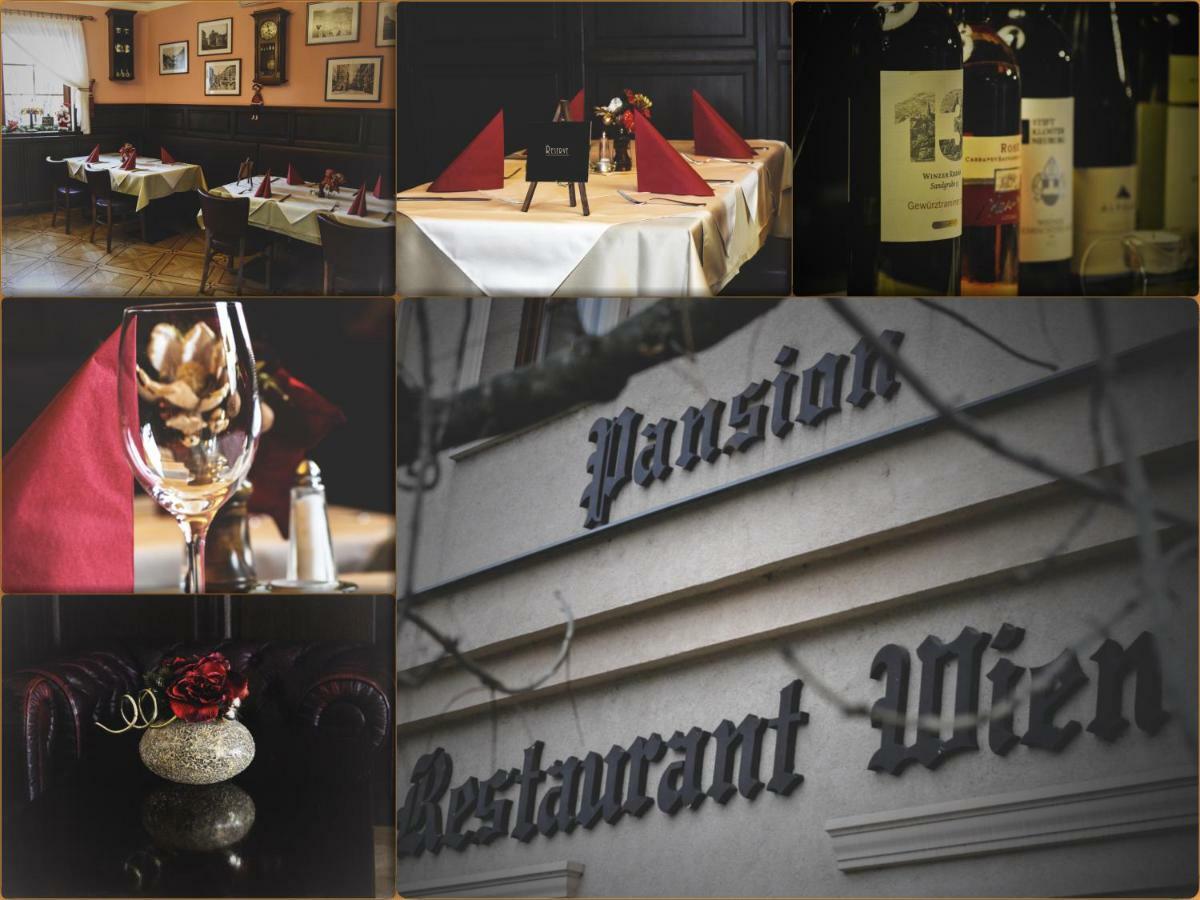 Restaurant Pansion Wien Cierny Brod Exterior foto